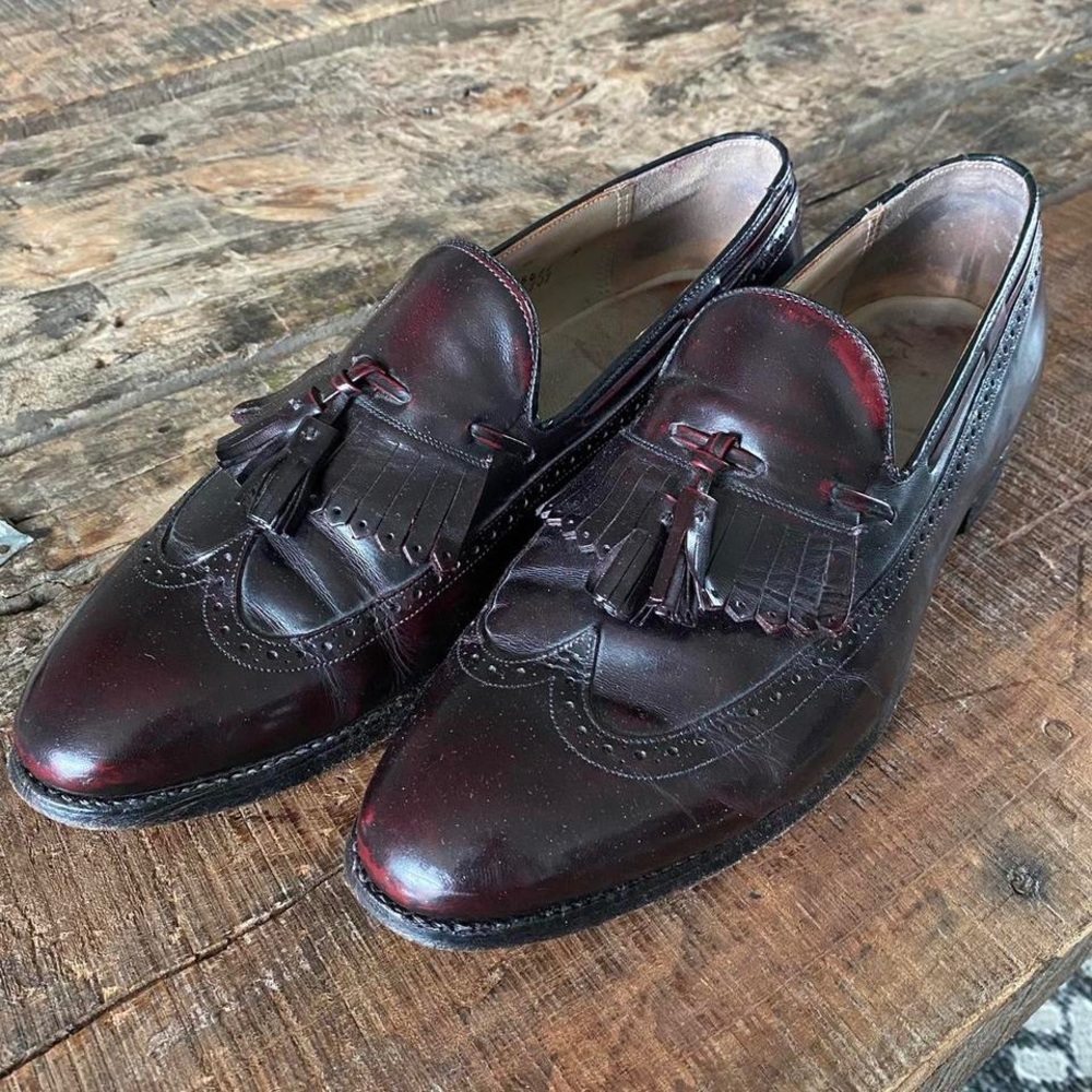 Vintage Genuine leather brogue loafers. Look like Allen Edmonds.